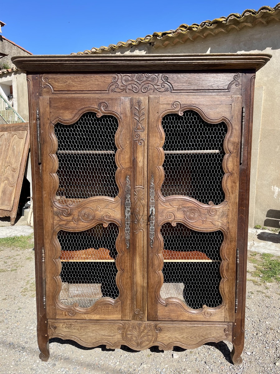  Library,,,, Wedding Grill, Louis XV, In Oak, 18th Century -photo-2
