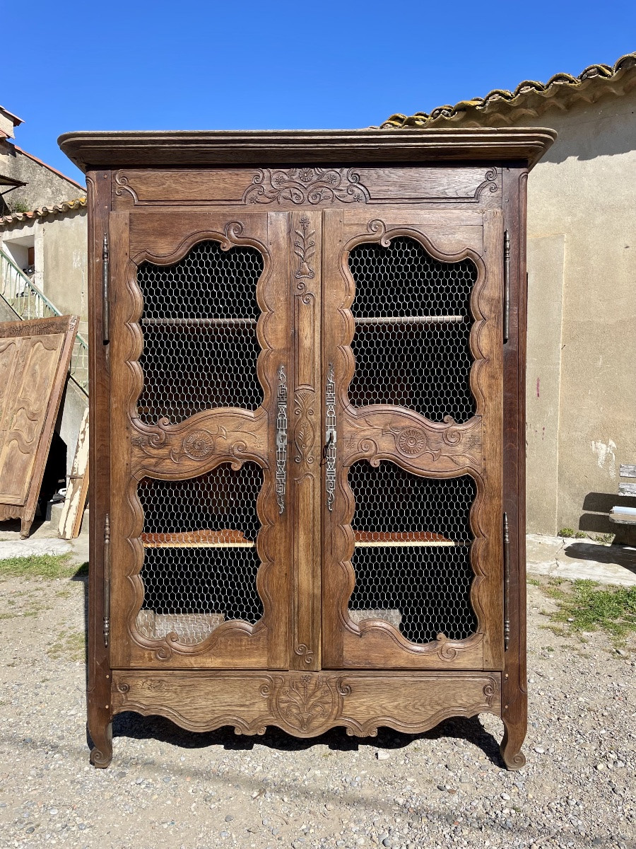  Library,,,, Wedding Grill, Louis XV, In Oak, 18th Century -photo-4