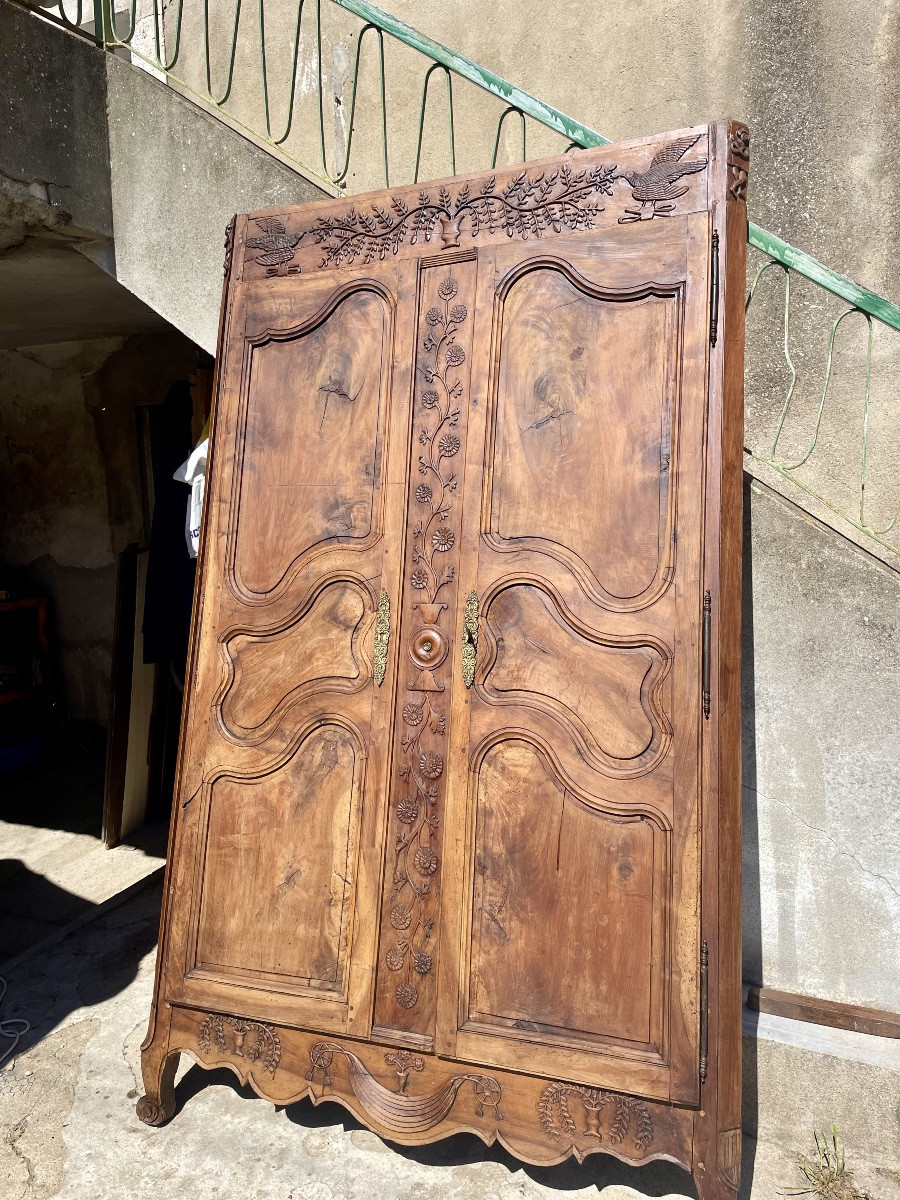 Façade D’armoire Provençale Boiseries, Louis, XV époque XVIIIem Siècle.-photo-2