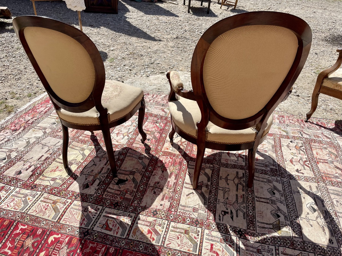 Fauteuil, Louis XV, En Palissandre Napoléon, Ili D époque XIXém Siècle.-photo-7