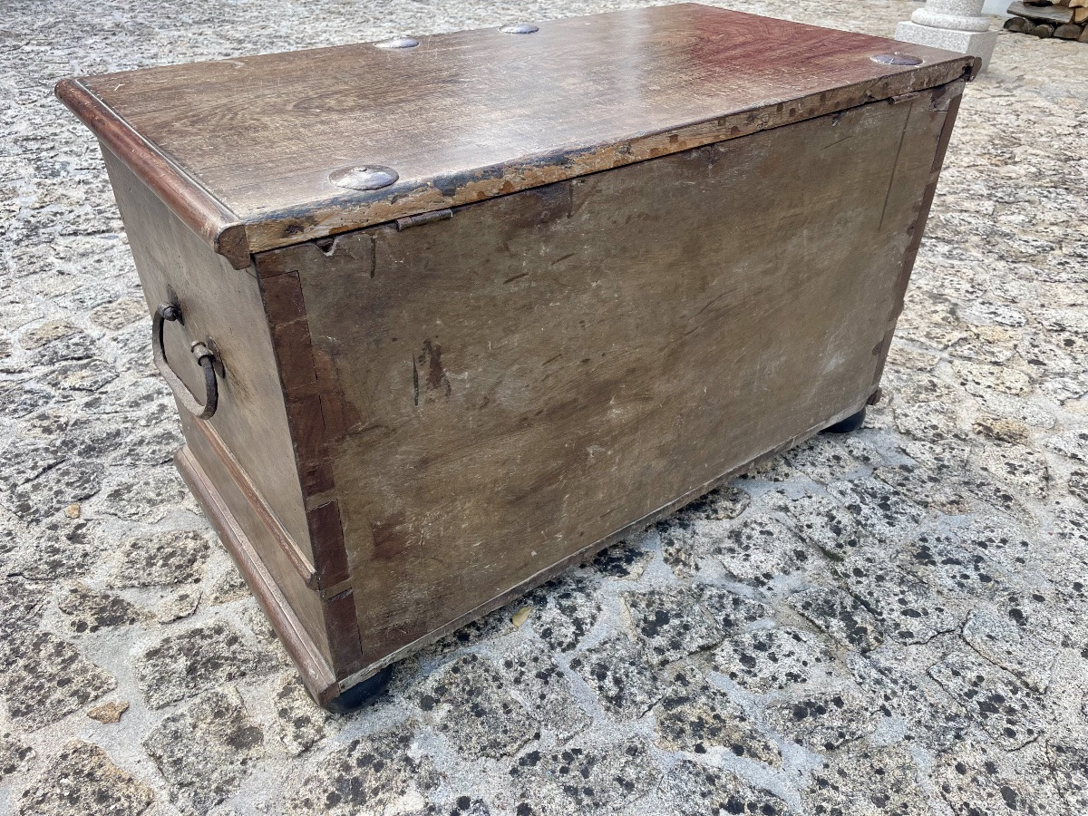Louis XIII Chest, In Oak, 17th Century -photo-3
