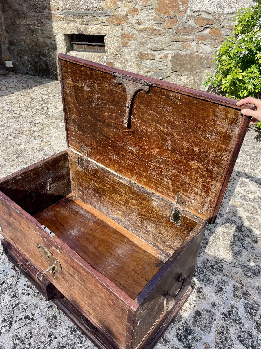 Louis XIII Chest, In Oak, 17th Century -photo-7