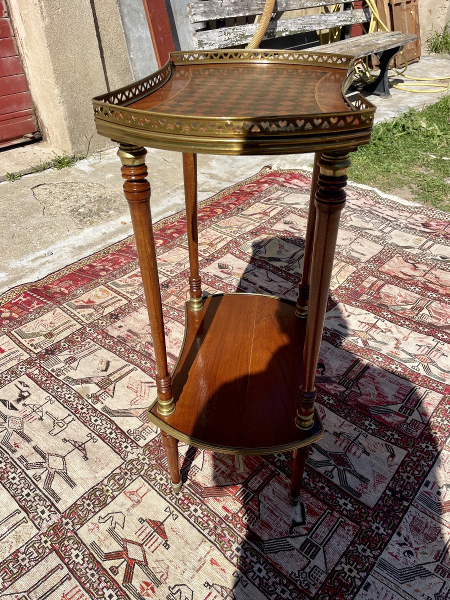 Sellette En Marqueterie Louis, XVI, époque, Napoléon, III/xixem Siècle -photo-1