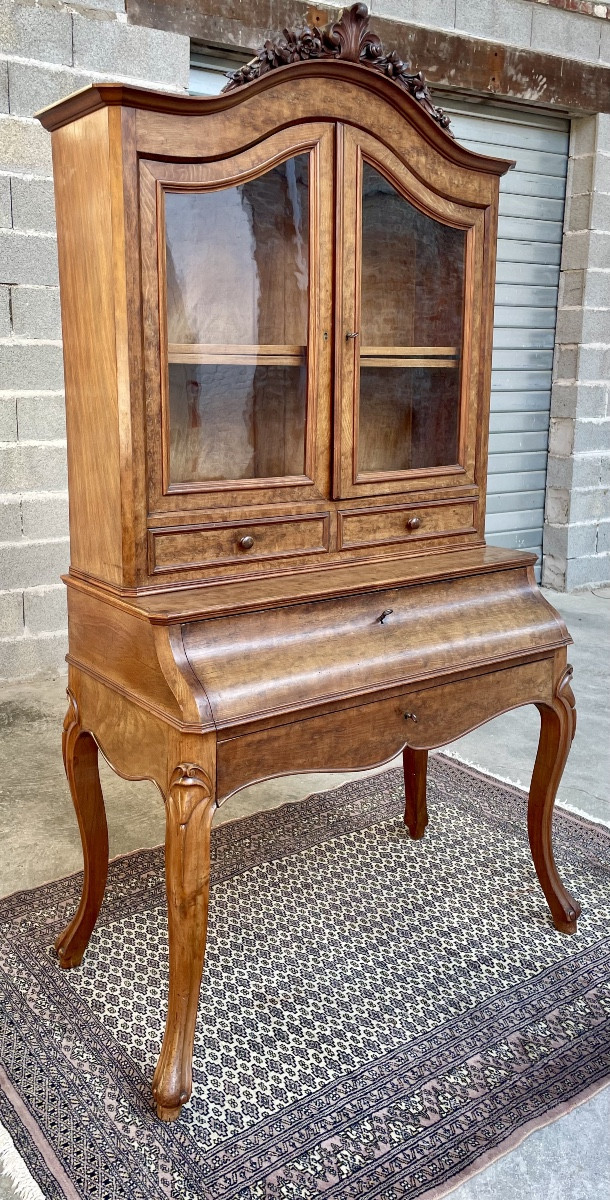 Secretary, Napoleon III Mahogany Library. 19th Century.