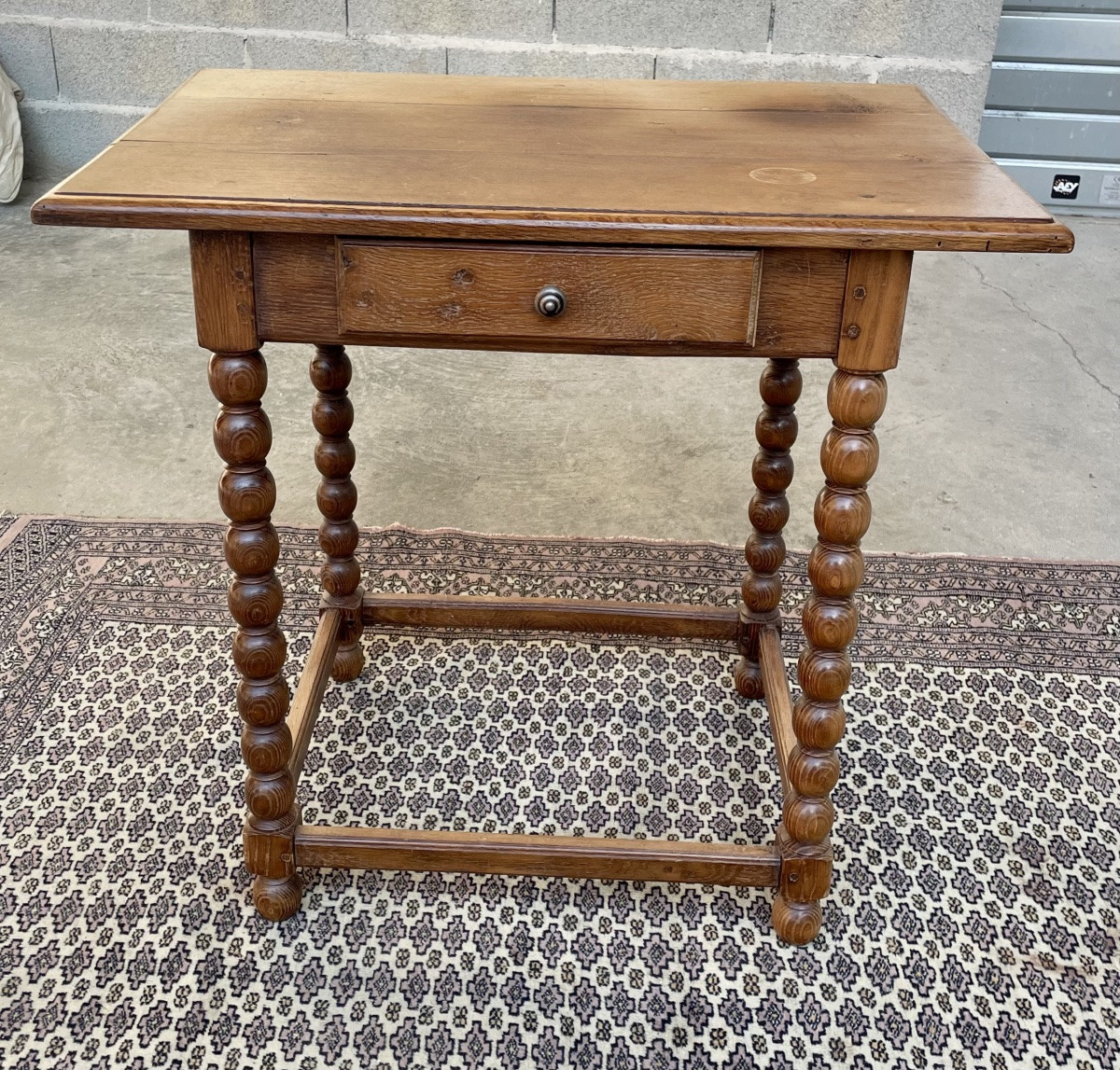 Small Louis XIII Oak Between Two Table, 19th Century.-photo-4
