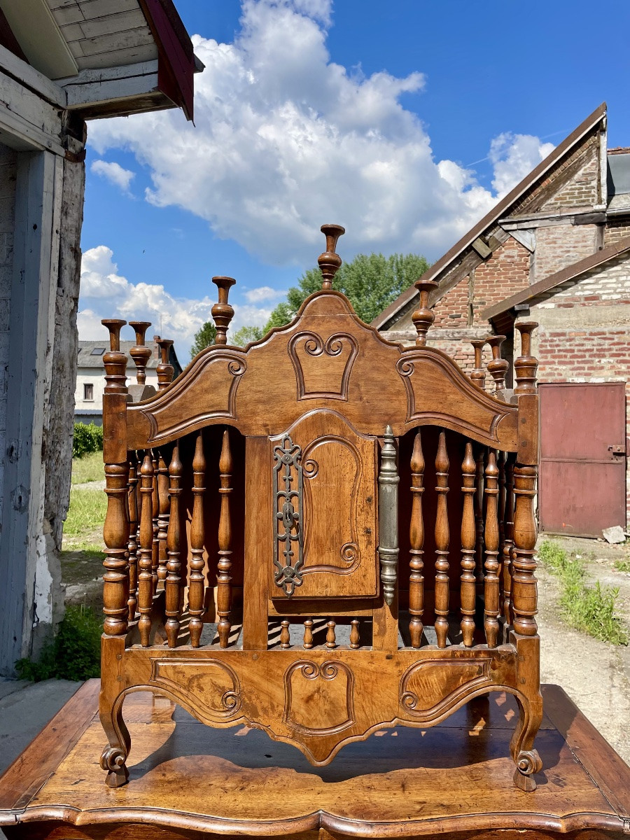 Ensemble Panetière, Provençale En Noyer ,d’époque XVIIIe Siècle-photo-2