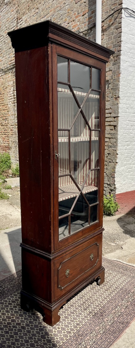 Bibliothèque Vitrine anglaise,En Acajou ,D époque XIXém Siècle -photo-1