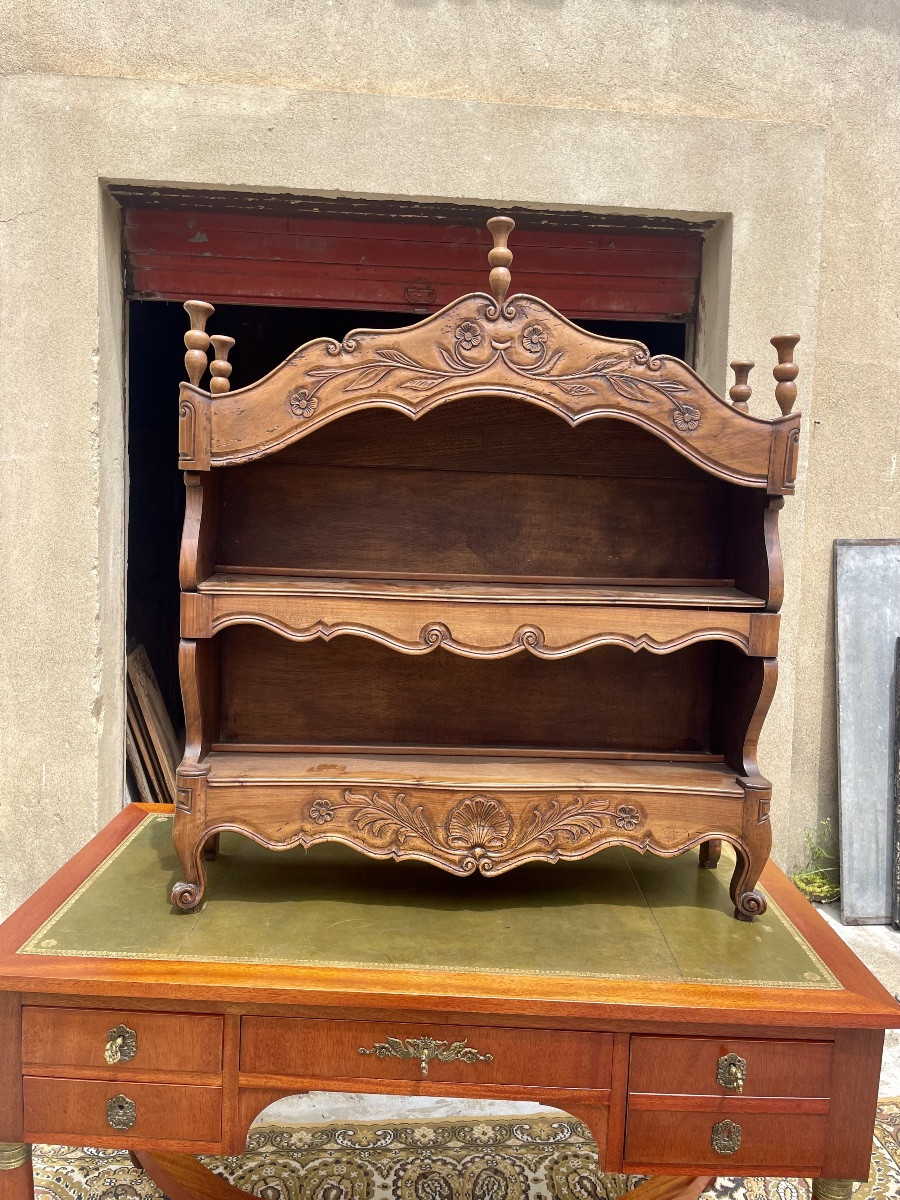 Estanier, Provençal Wall Shelf From The 1900s.-photo-3