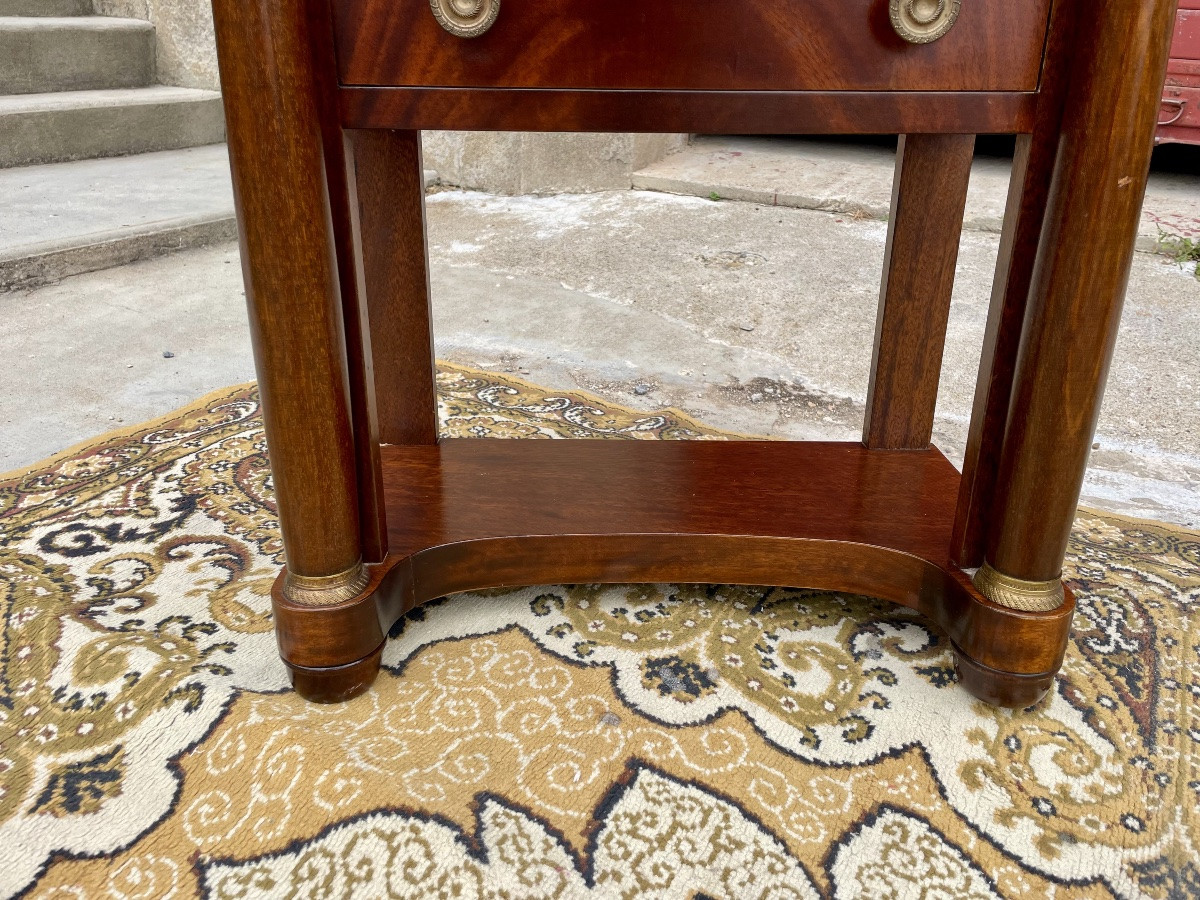 Table, Chiffonnière, Empire En Acajou époque, 1900-photo-2