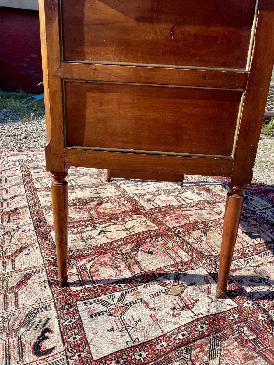 Commode,,, sauteuse en noyer d’époque, Louis XVI ,18em siècle -photo-2
