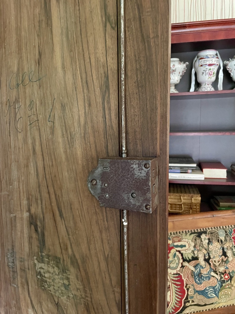 Wardrobe, Empire Directory Chest Of Drawers In Walnut From The 18th Century -photo-2