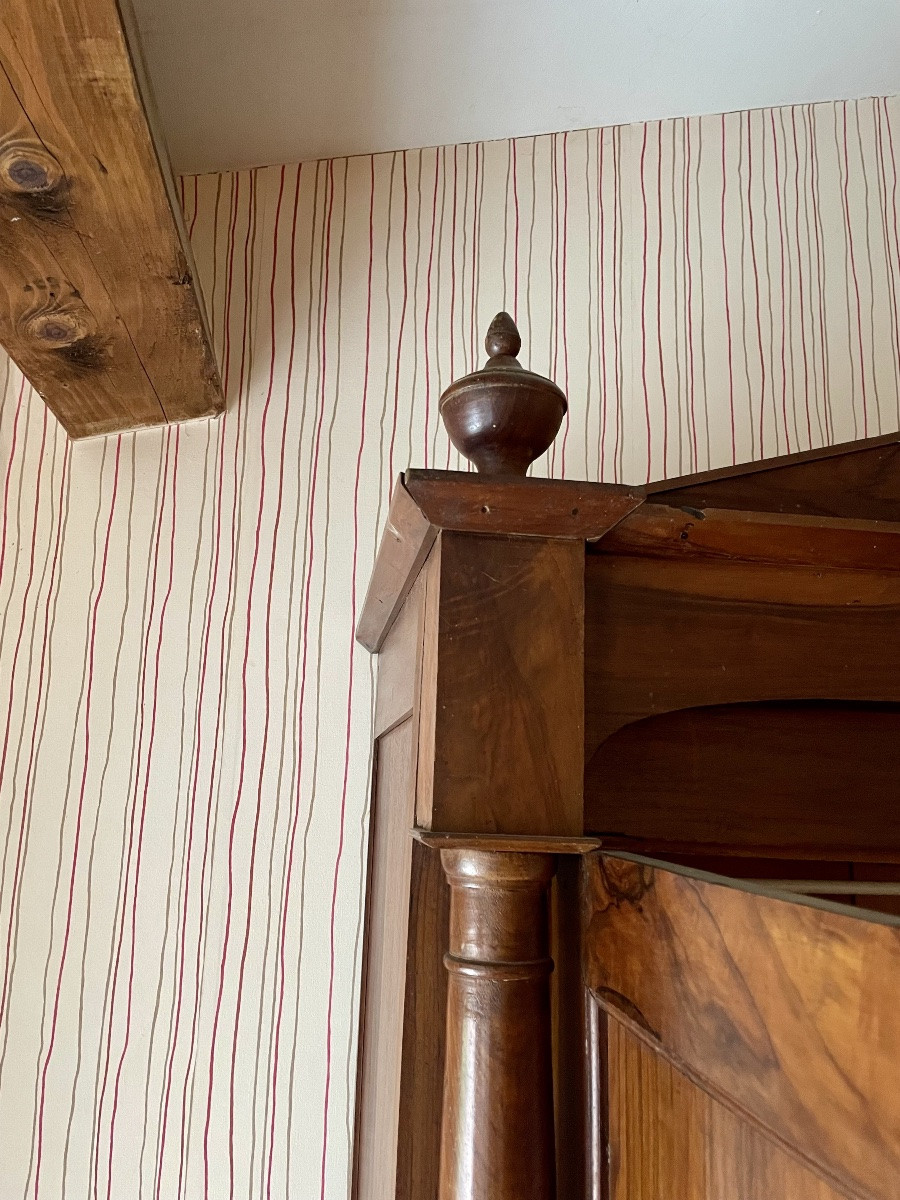 Wardrobe, Empire Directory Chest Of Drawers In Walnut From The 18th Century -photo-1