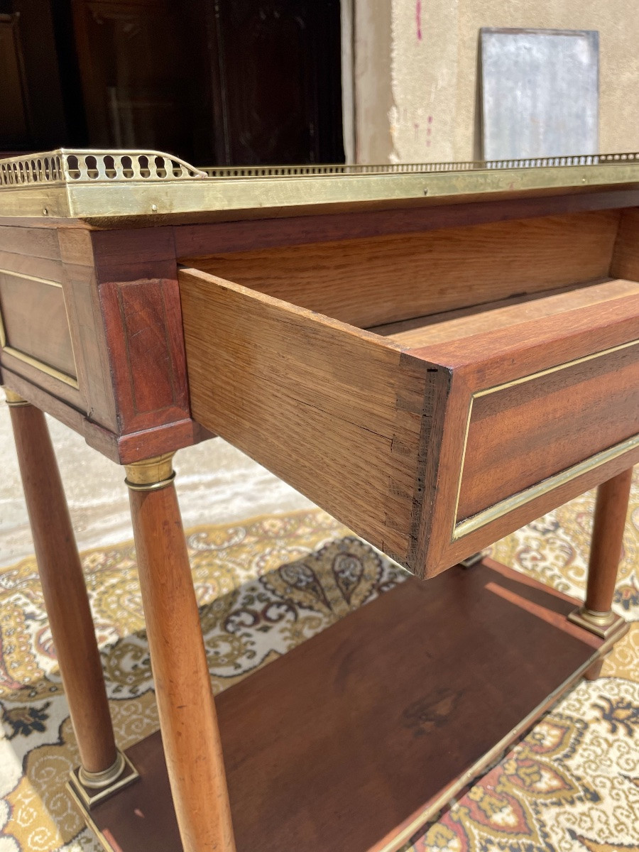Console, Louis XVI, In Mahogany From The 18th Century -photo-3