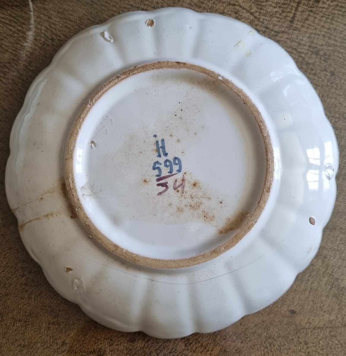 Pair Of Strasbourg Earthenware Plates, Hannong 18th Century-photo-2
