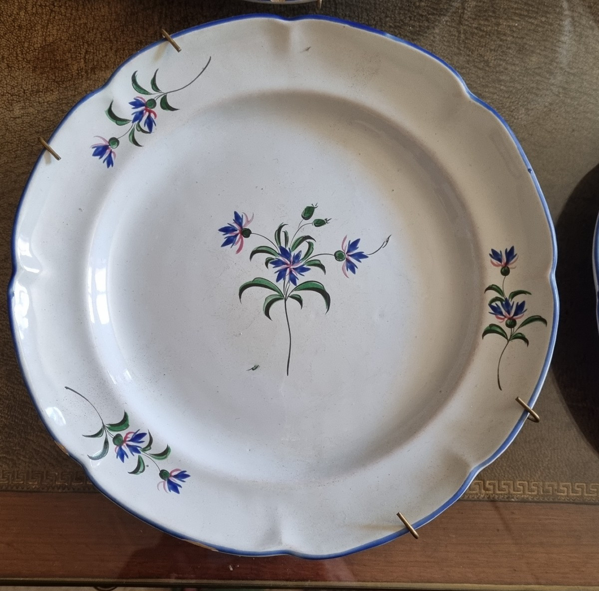 Ensemble de quatre assiettes en faïence Niderviller ,XIXé-photo-4