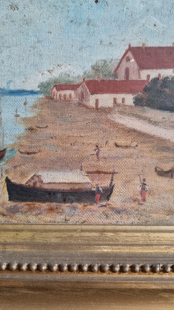 Huile sur toile signée Irène Roy époque XIXé-photo-2