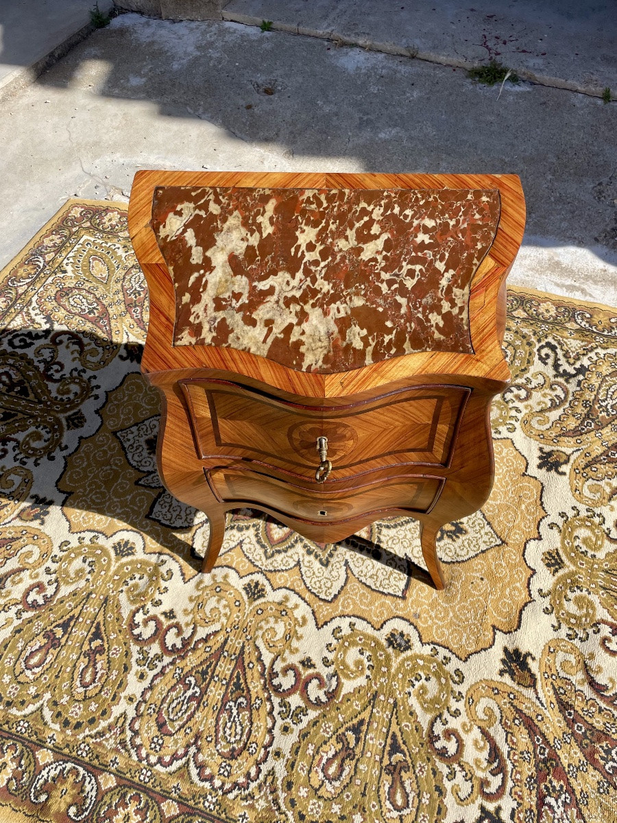 Petite Commode,,, sauteuse Louis XV galbé d époque XIXÉM siècle -photo-3