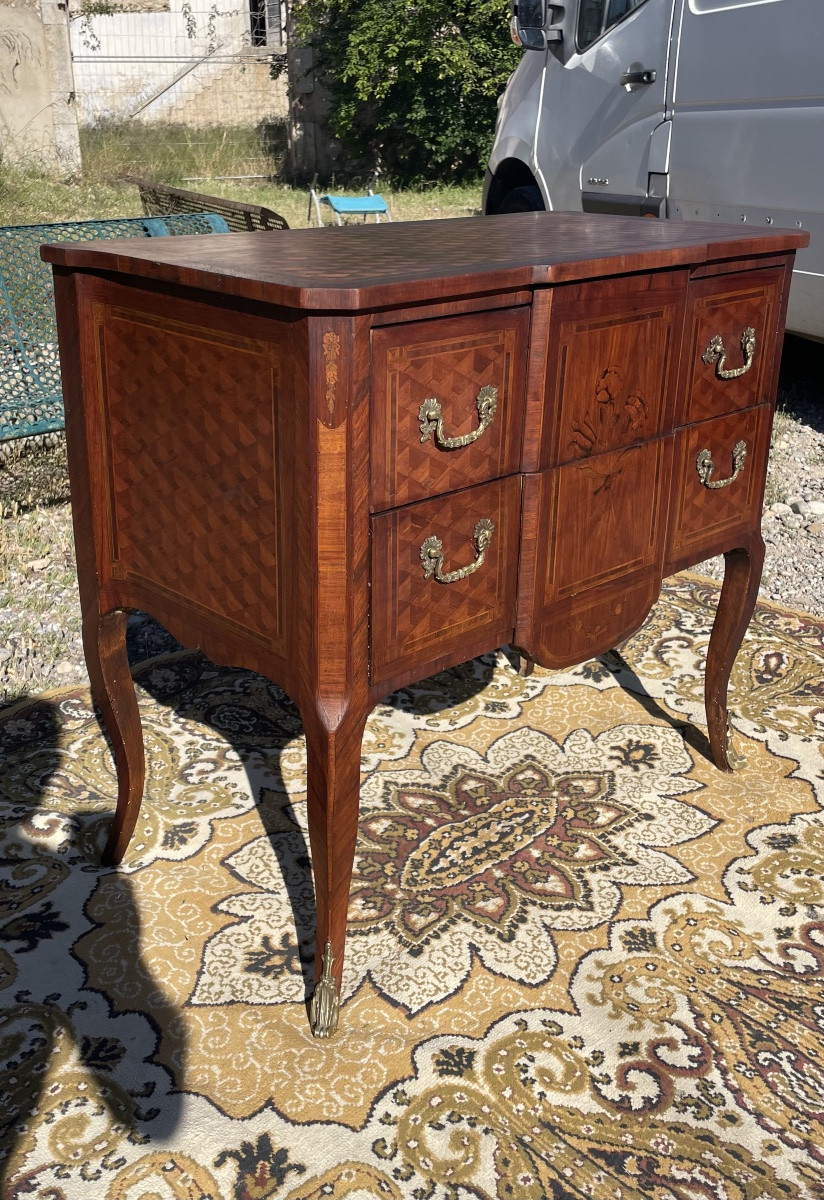 Chest Of Drawers, Louis XV, Louis XVI Transition, 19th Century -photo-4