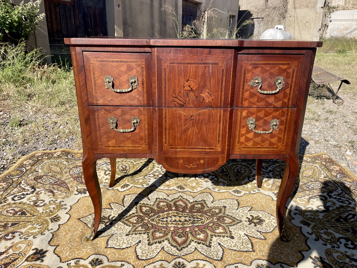 Chest Of Drawers, Louis XV, Louis XVI Transition, 19th Century -photo-6