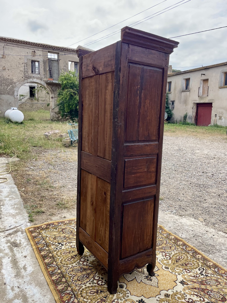 Louis XV Bonnetiere In Walnut From The 18th Century -photo-4