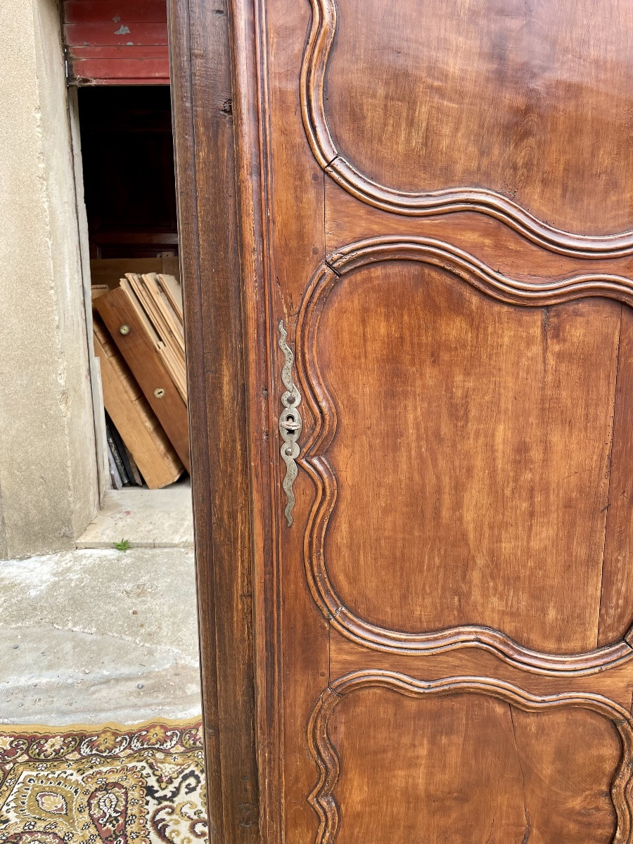 Louis XV Bonnetiere In Walnut From The 18th Century -photo-3