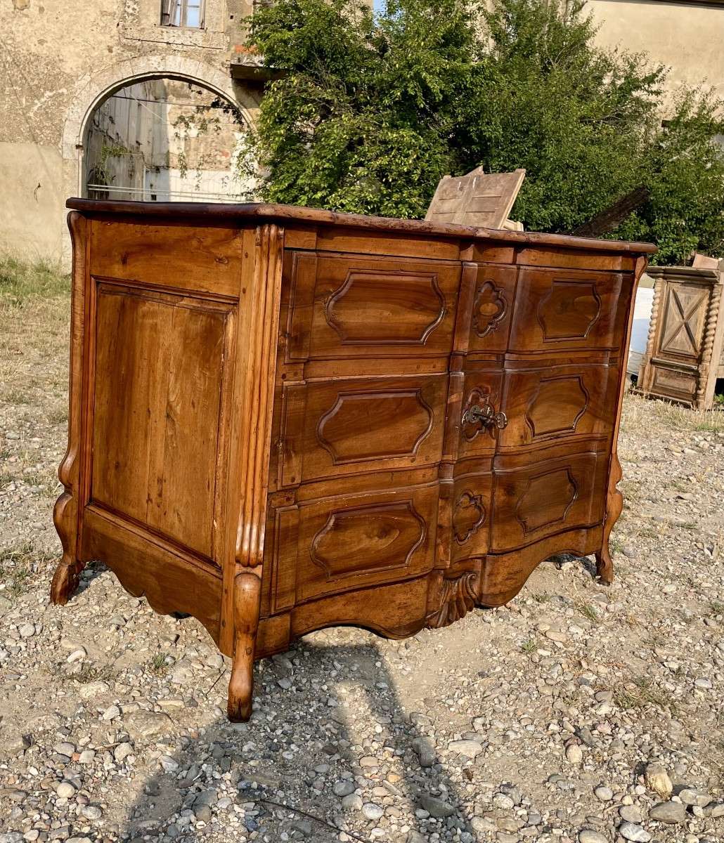 Commode, arbalète,,, trompe-l’œil, Louis, XV, provençale d’époque XVIIIem siècle -photo-2