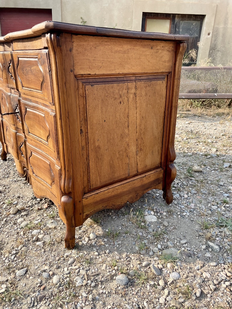 Commode, arbalète,,, trompe-l’œil, Louis, XV, provençale d’époque XVIIIem siècle -photo-1