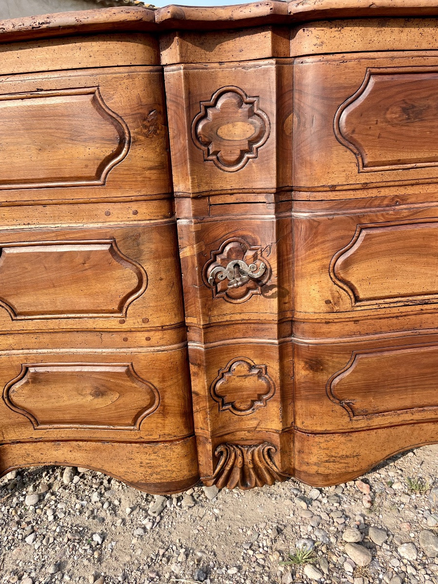 Commode, arbalète,,, trompe-l’œil, Louis, XV, provençale d’époque XVIIIem siècle -photo-2
