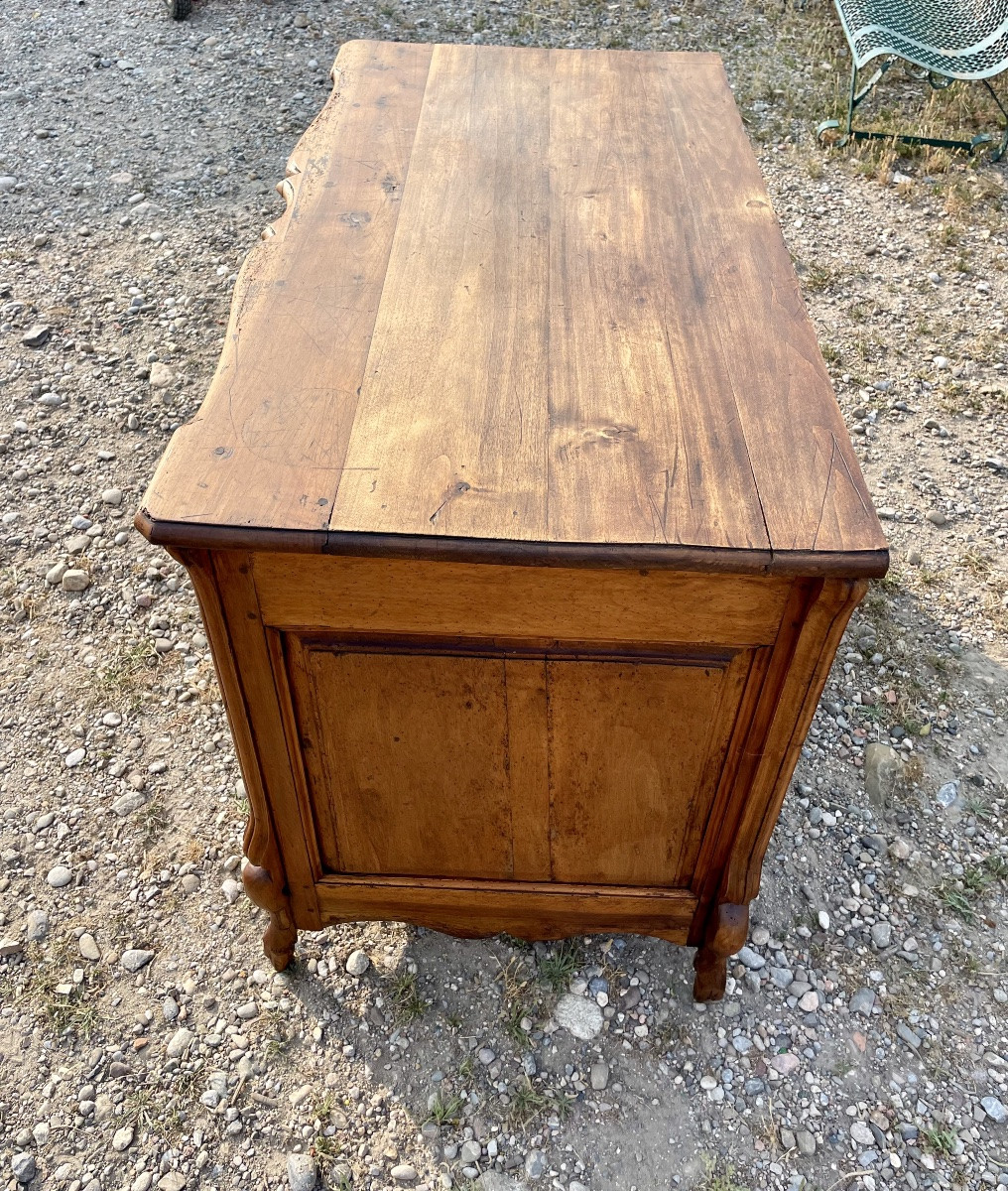 Commode, arbalète,,, trompe-l’œil, Louis, XV, provençale d’époque XVIIIem siècle -photo-8