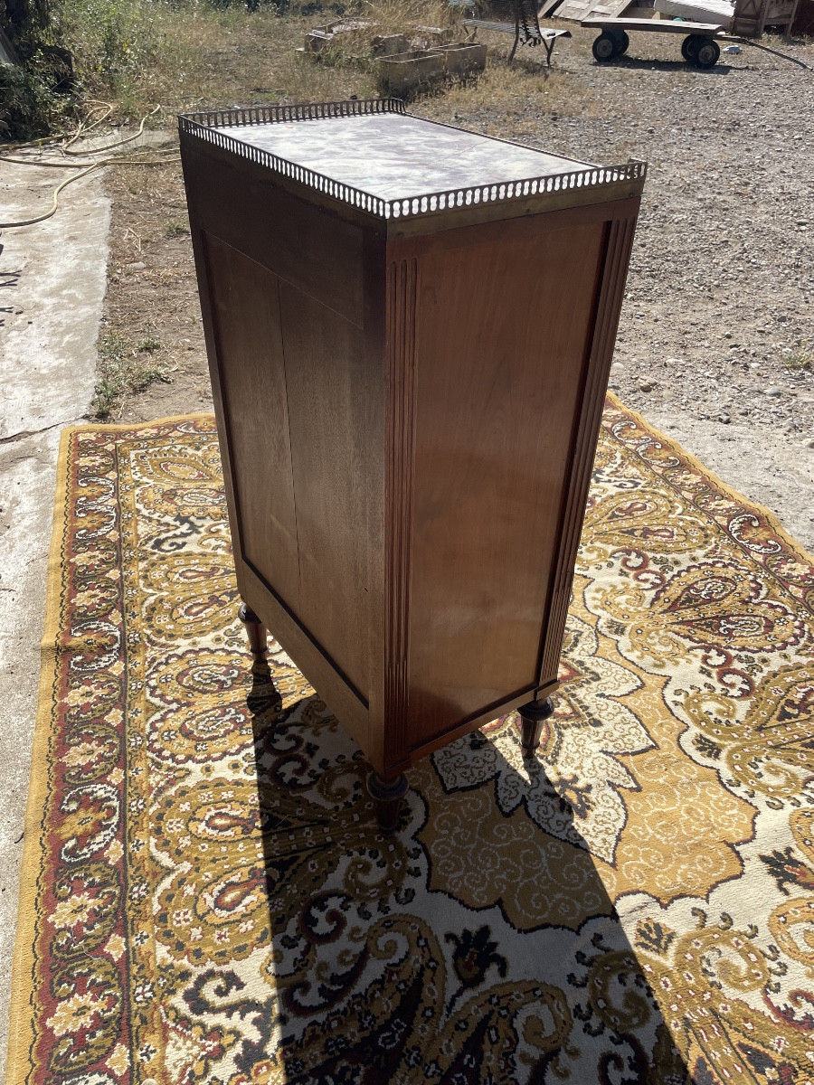 Small, Cabinet, Louis XVI, Mahogany, Napoleon III, 19th Century -photo-4