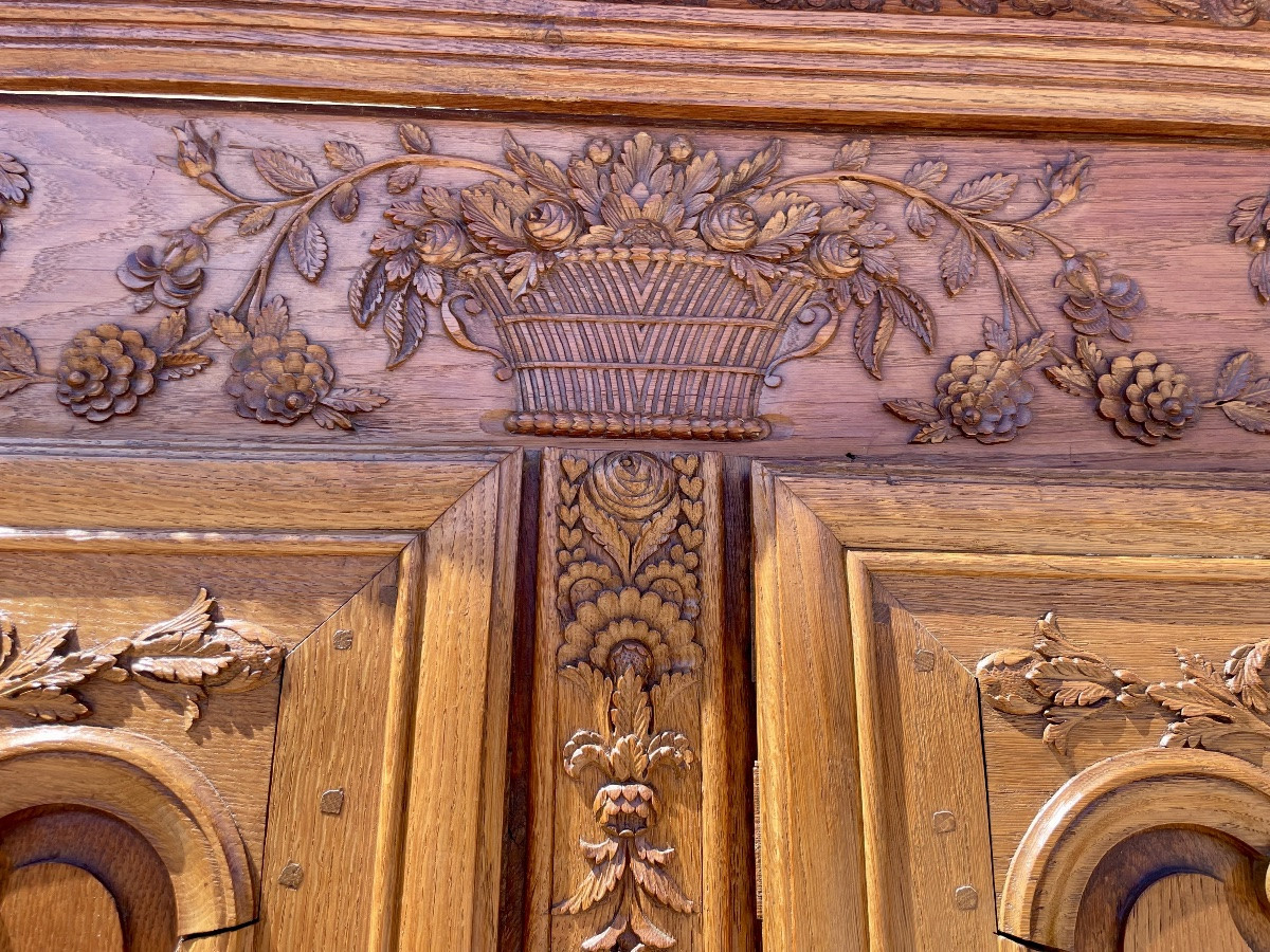 Armoire,,, normande, Louis XV de mariage d’époque XVIIIem siècle -photo-1
