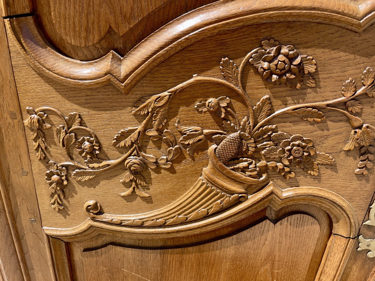 Armoire,,, normande, Louis XV de mariage d’époque XVIIIem siècle -photo-2