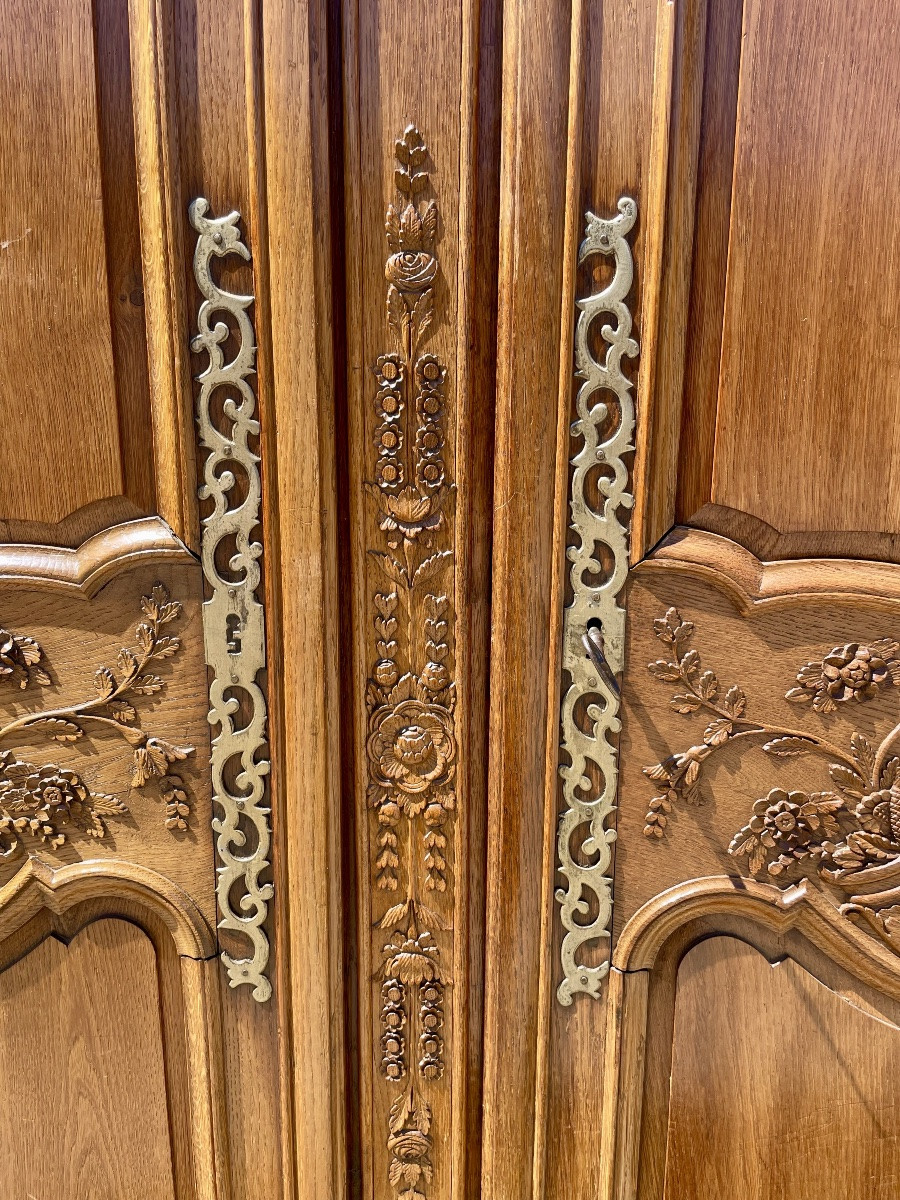 Armoire,,, normande, Louis XV de mariage d’époque XVIIIem siècle -photo-3