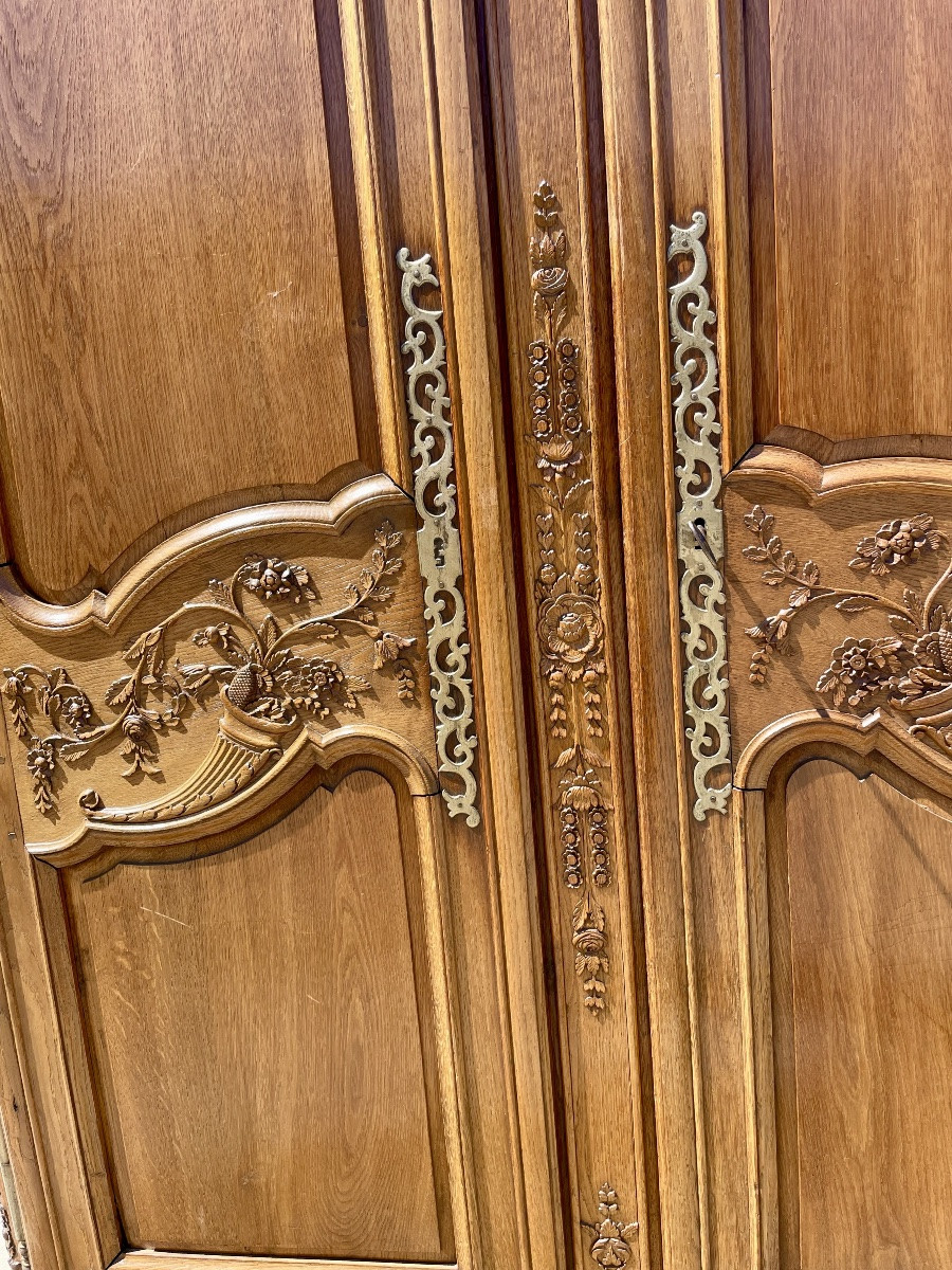Armoire,,, normande, Louis XV de mariage d’époque XVIIIem siècle -photo-7