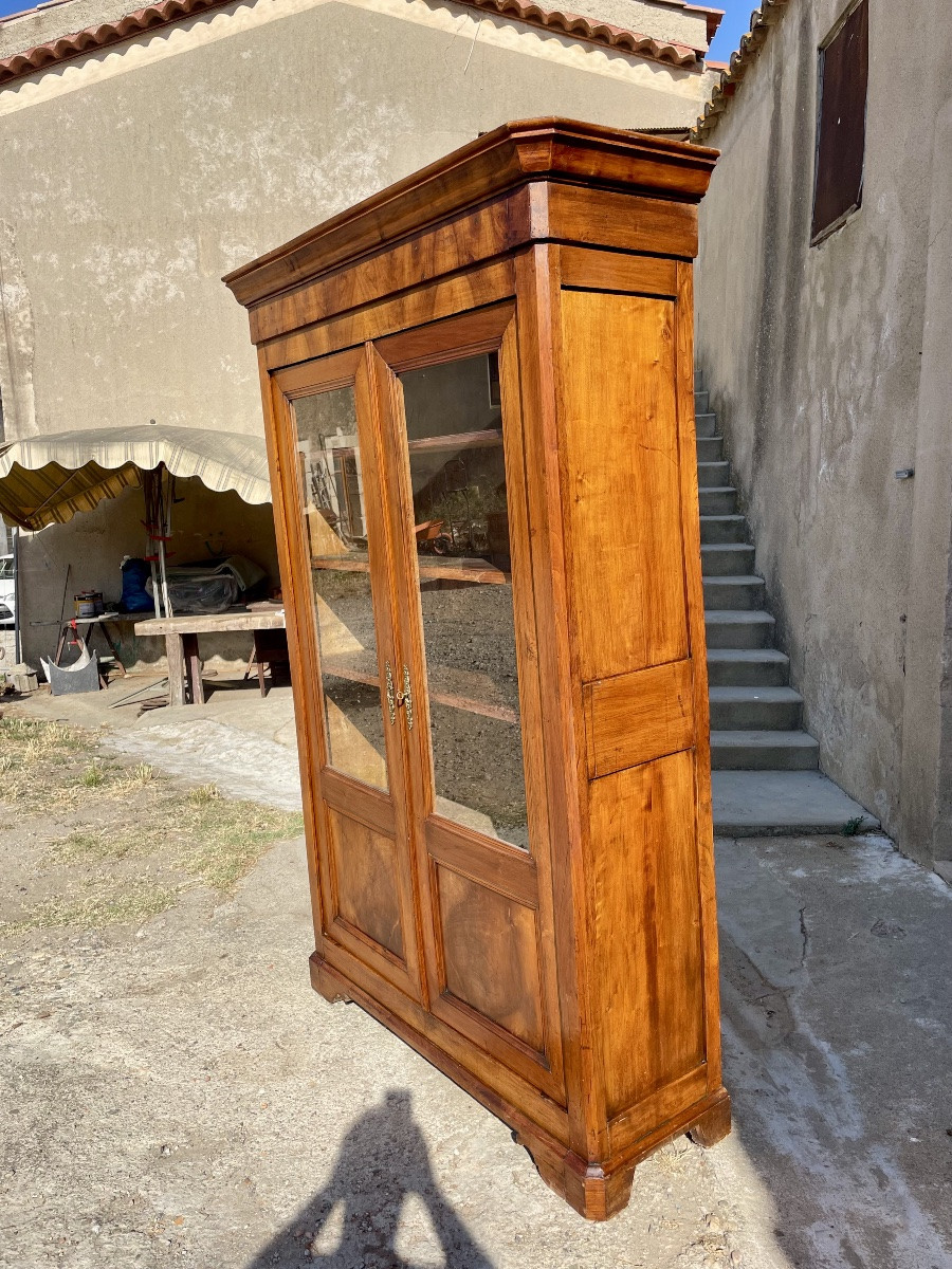 Library,,,, Louis-philippe, In Walnut From The 19th Century -photo-4