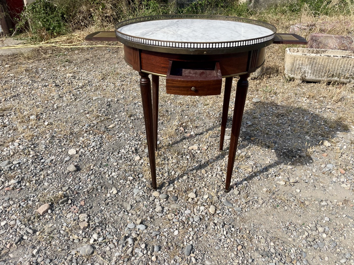 Table, Louis XVI Mahogany Hot Water Bottle From The 1900s.-photo-4