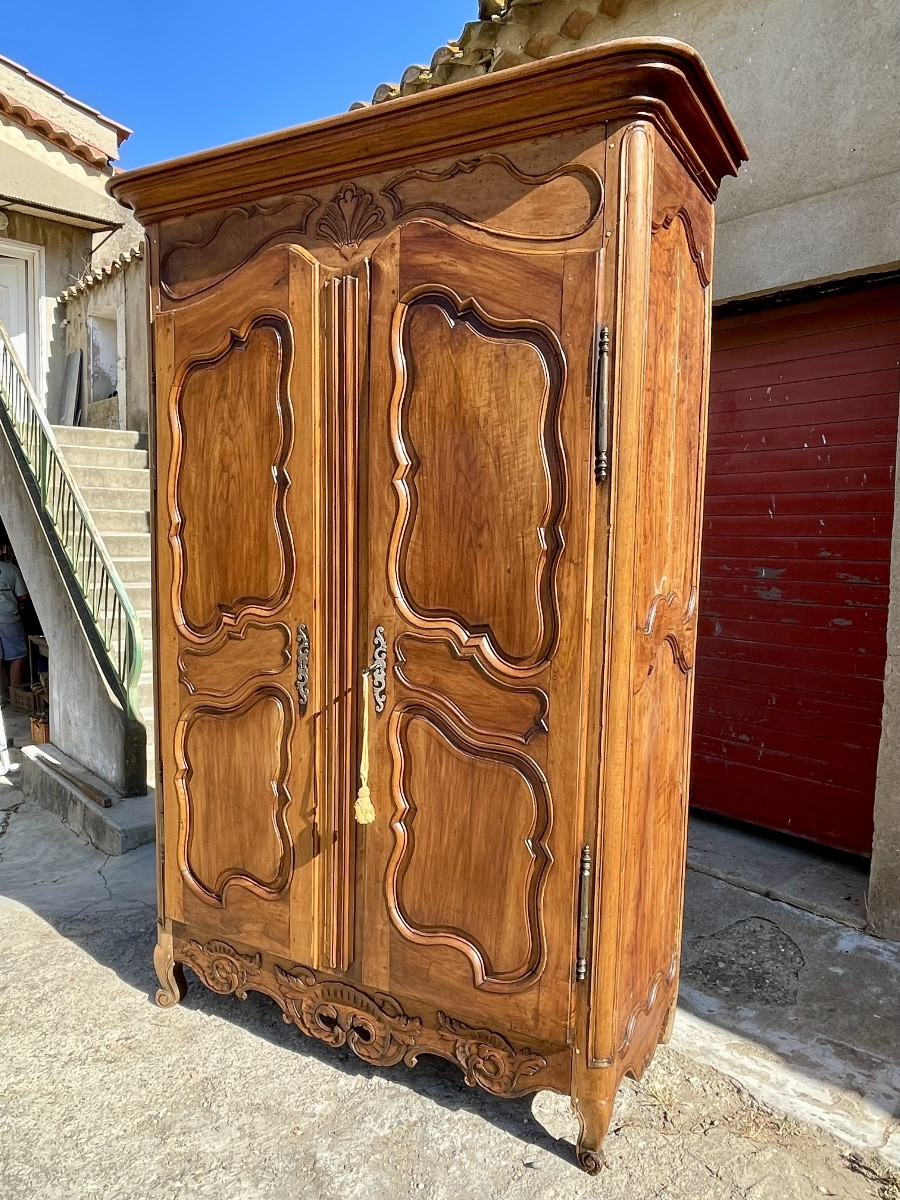 Armoire provençale Louis XV d époque XVIIIEM siècle -photo-6