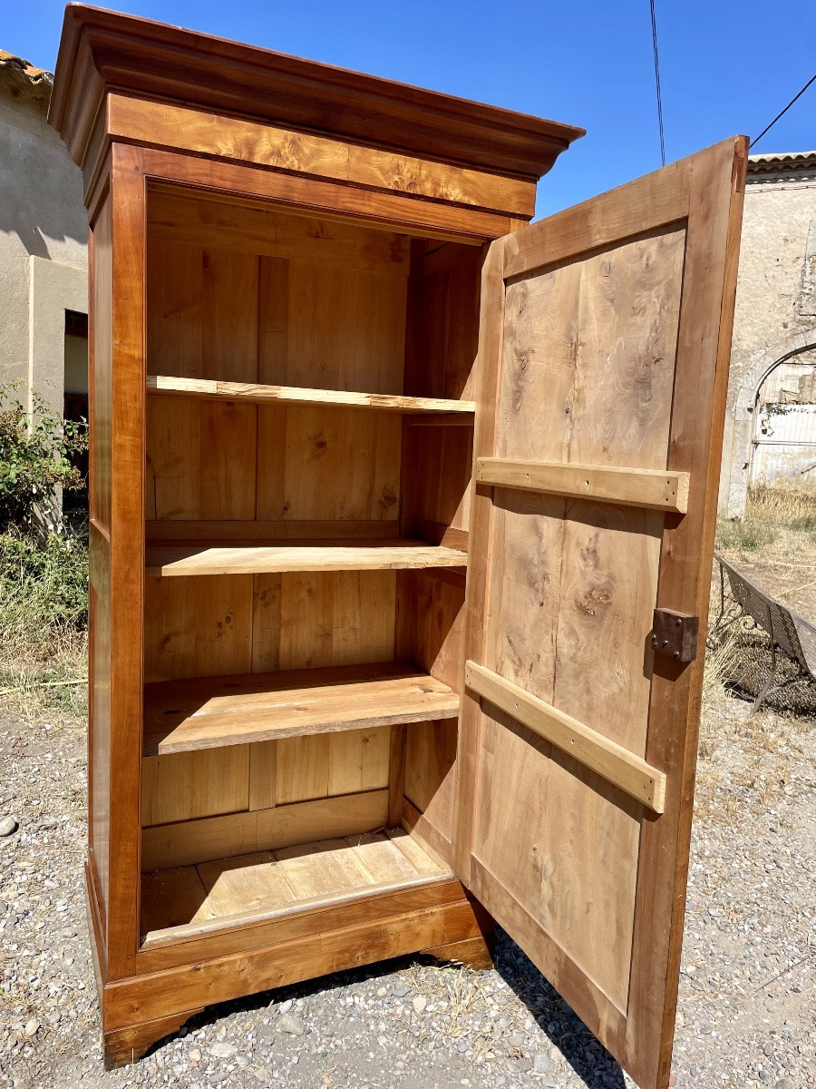 Bonnetiere restauration en merisier d époque XIXÉM siècle -photo-1
