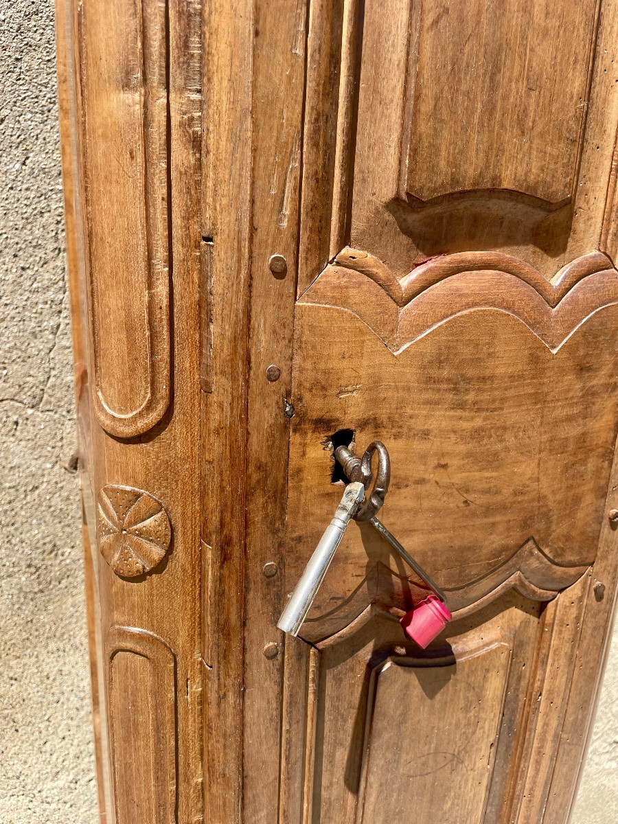 Horloge de parquet, régence en noyer d’époque XVIIIem siècle -photo-8