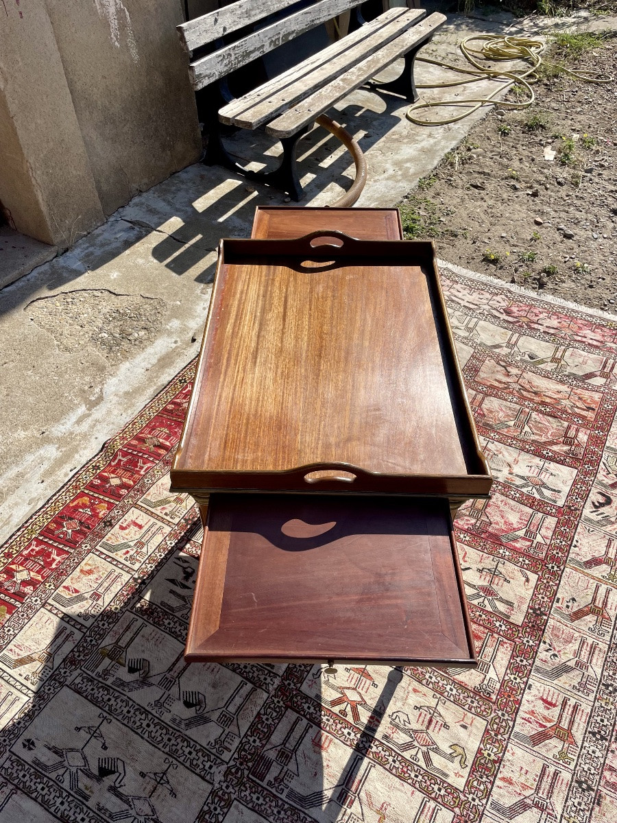 Louis XVI Mahogany Servant From The 1900s.-photo-8