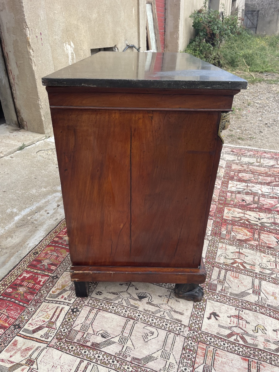 Commode,,,, retour d’Égypte, en acajou d’époque XIXE siècle -photo-1