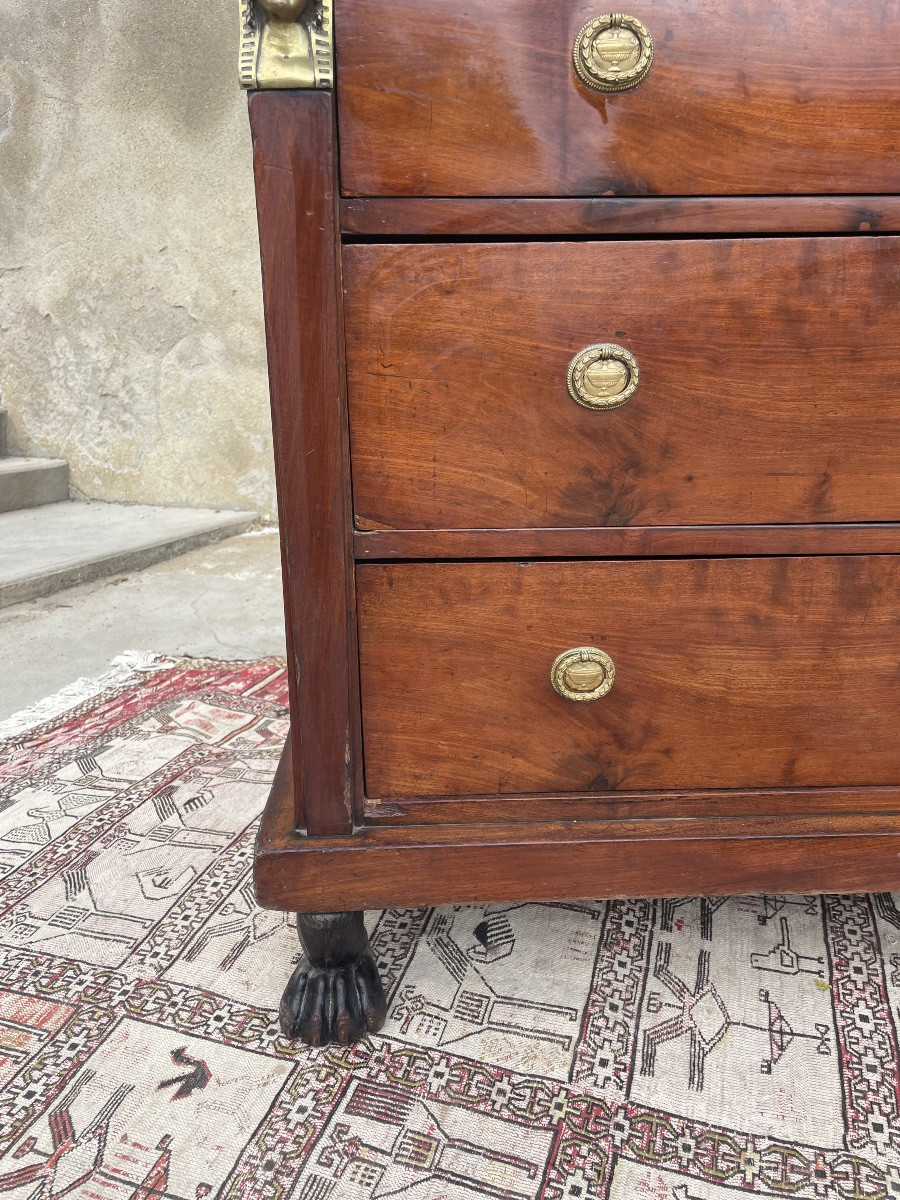 Commode,,,, retour d’Égypte, en acajou d’époque XIXE siècle -photo-3