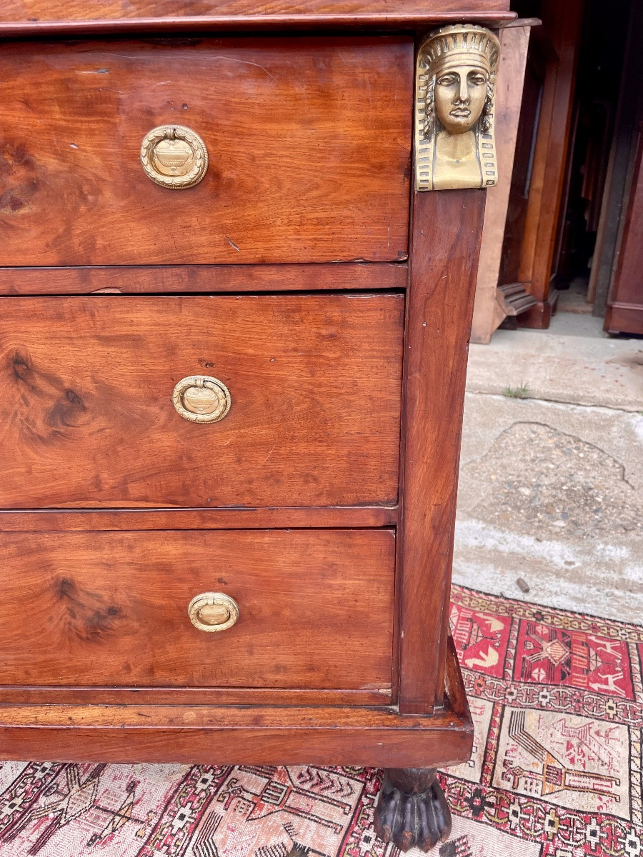 Commode,,,, retour d’Égypte, en acajou d’époque XIXE siècle -photo-5