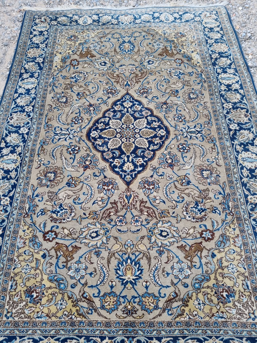 Dwarf Persian Rug In Wool And Cotton Circa 1970/1980-photo-3