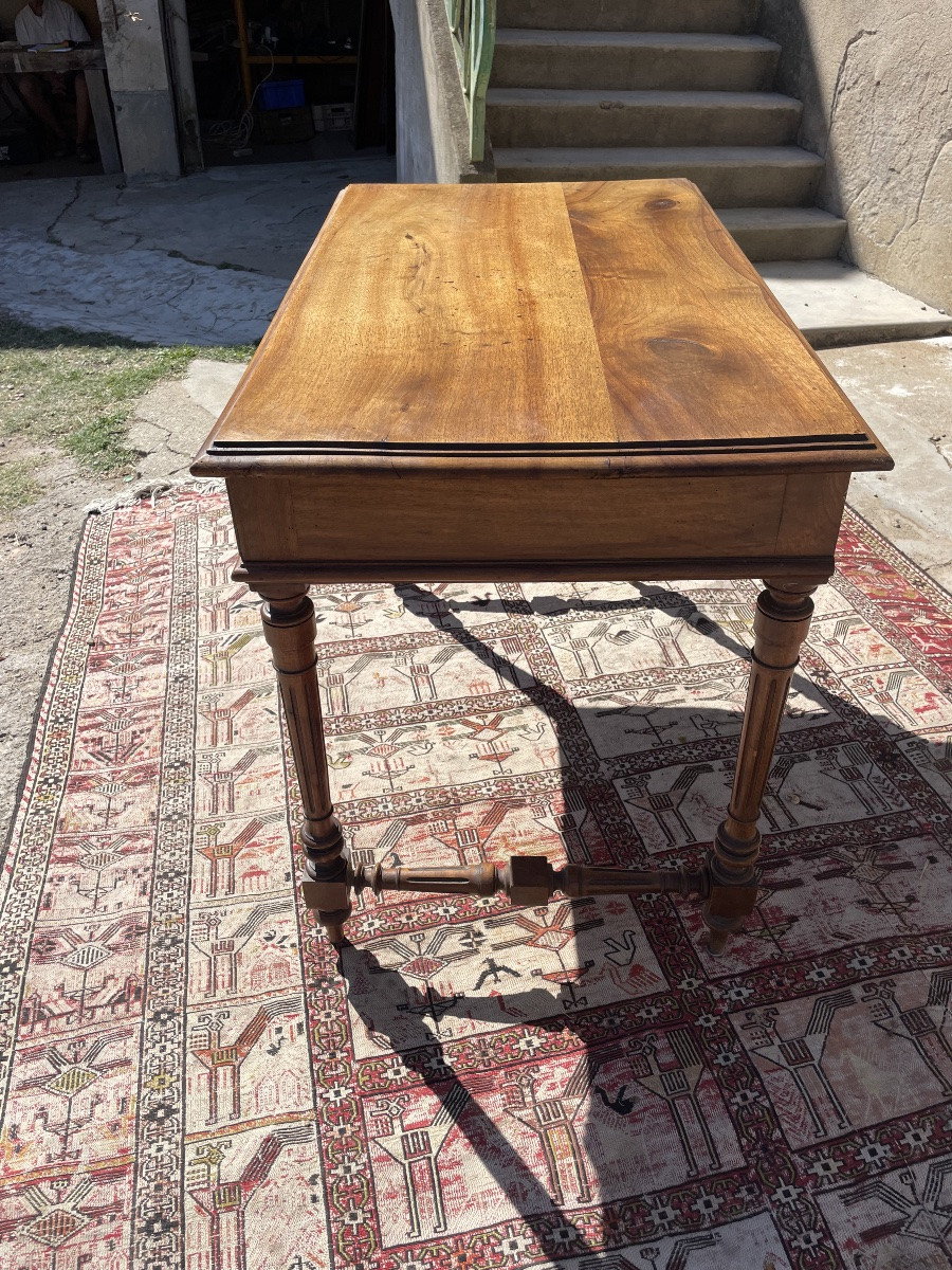 Bureau Napoléon IlI, en noyer d époque XIXÉm siècle -photo-3
