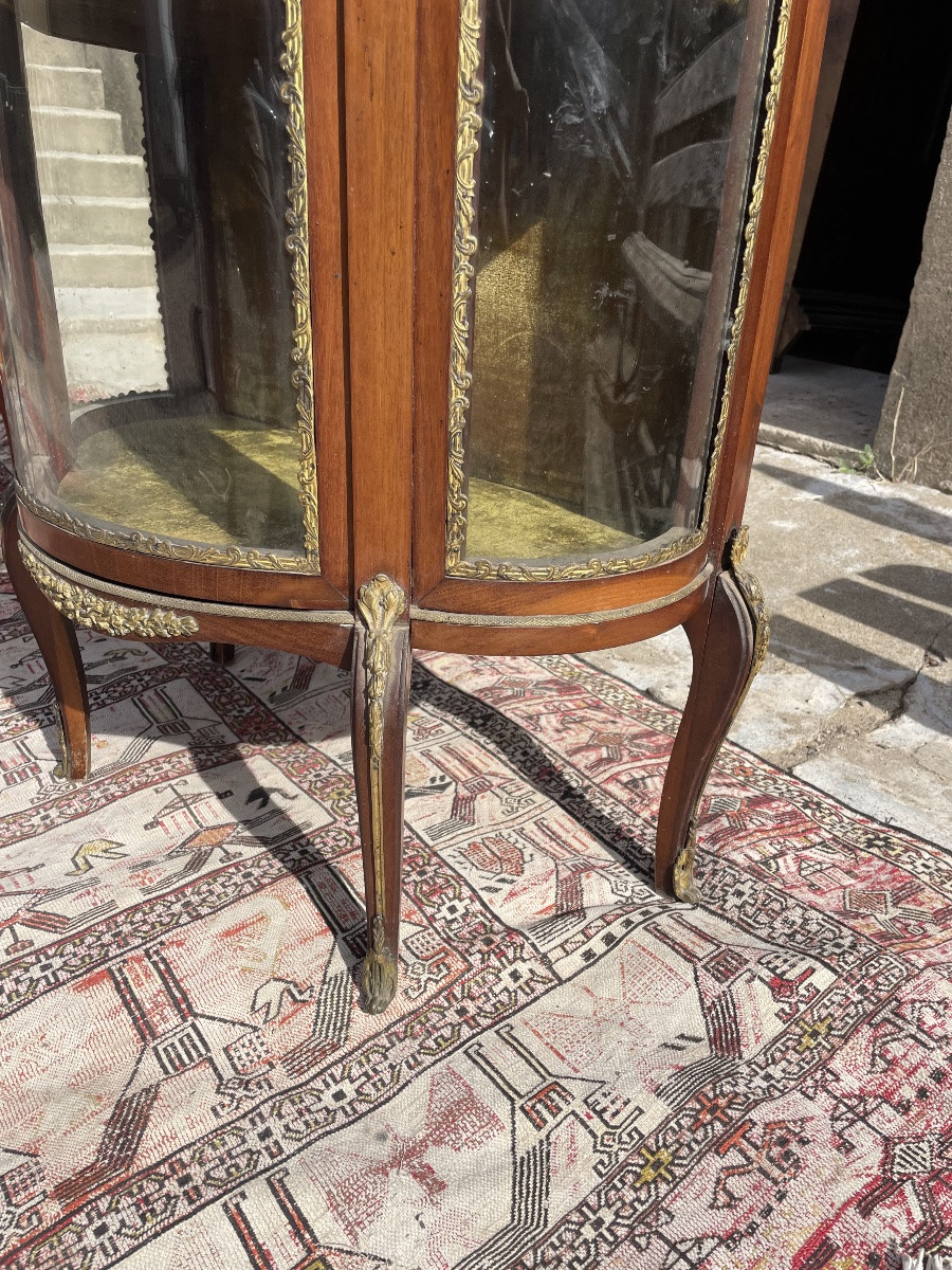 Louis XV Napoleon III Display Case, 19th Century -photo-2
