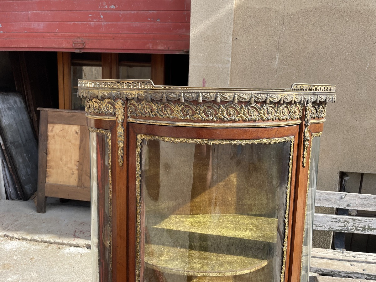 Louis XV Napoleon III Display Case, 19th Century -photo-3