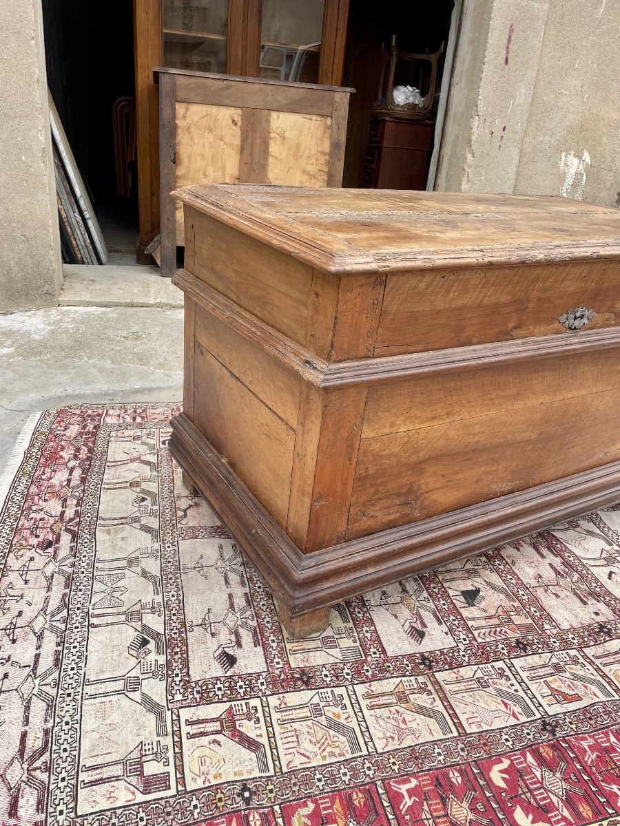 Louis XIII Chest, In Walnut, 17th Century -photo-8