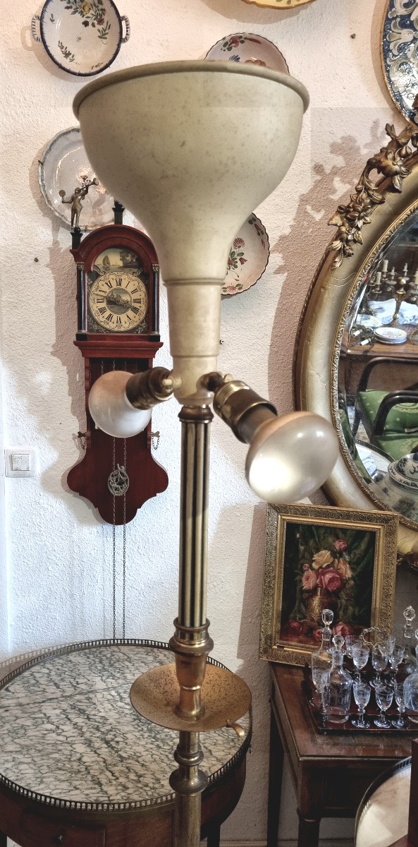 Italian Floor Lamp Stamped Ac – Made In Italy, Circa 1940/50-photo-2
