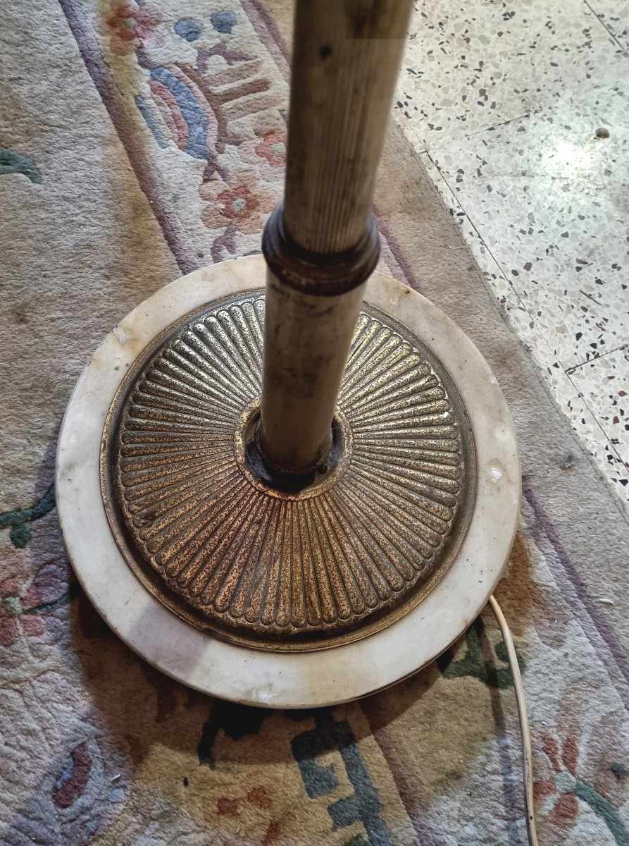 Italian Floor Lamp Stamped Ac – Made In Italy, Circa 1940/50-photo-4